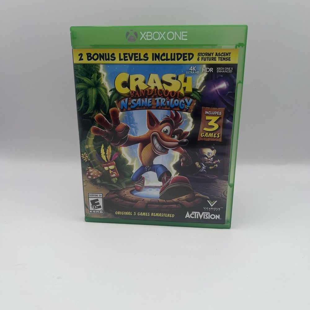 Crash Bandicoot N. Sane Trilogy Microsoft Xbox One Video Game Activision 3 Games